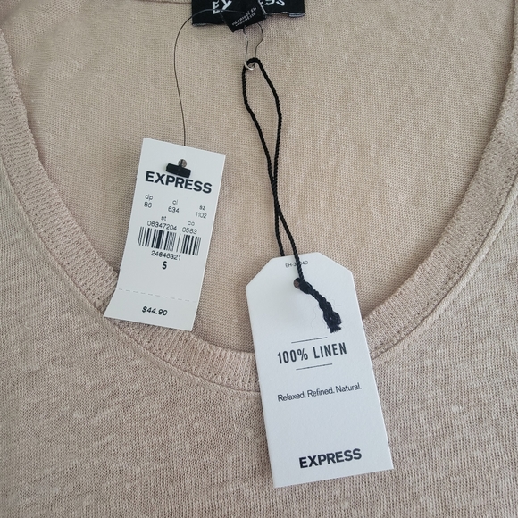 NWT Express Linen Tee - Picture 2 of 3